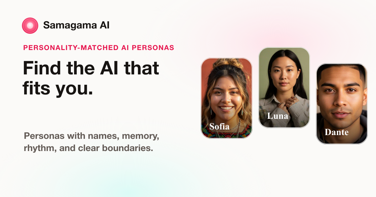 I built a personality matching app where onboarding is a conversation, not a quiz logo